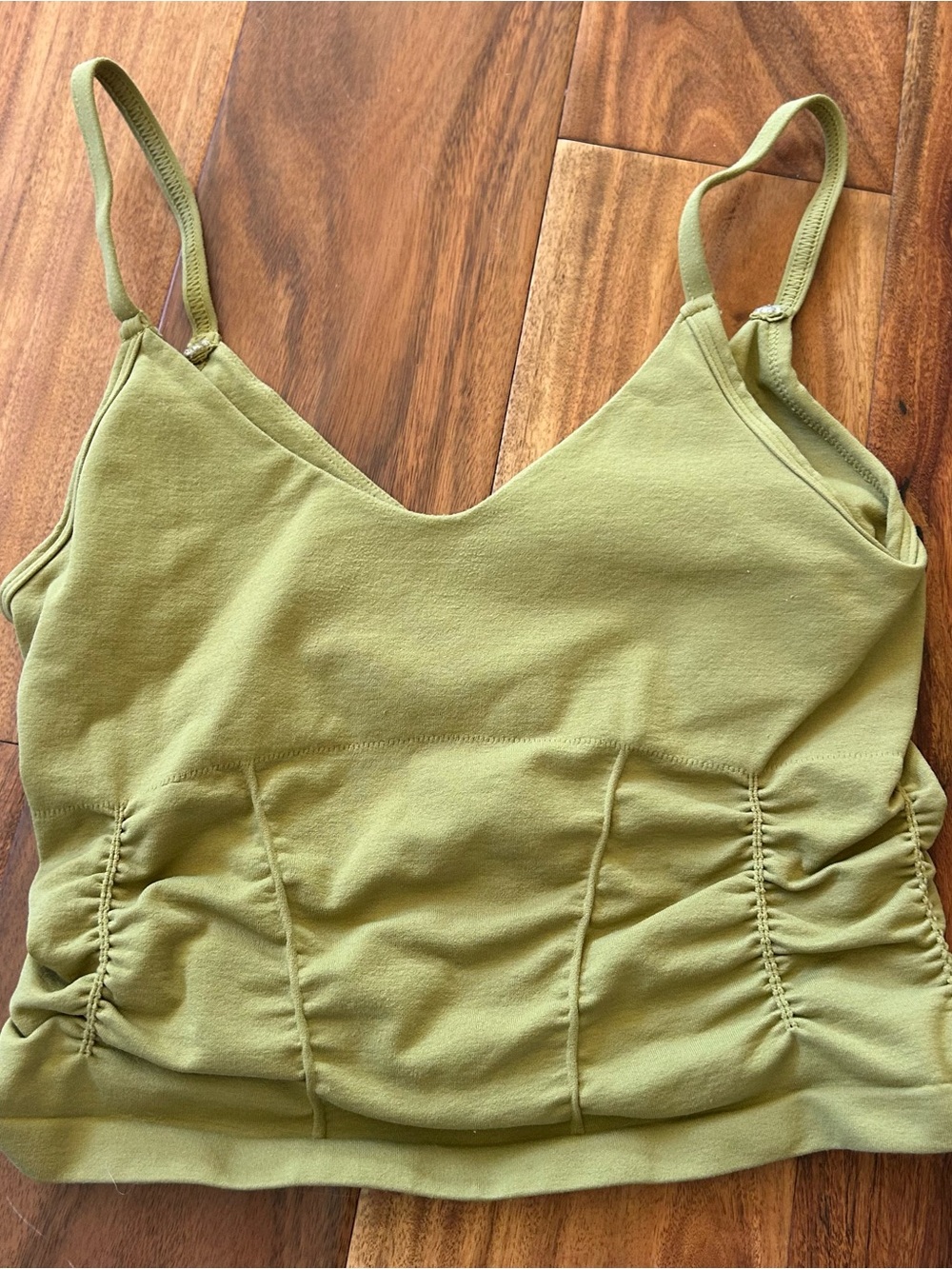 Free People Movement Karma Rouched Cropped Top